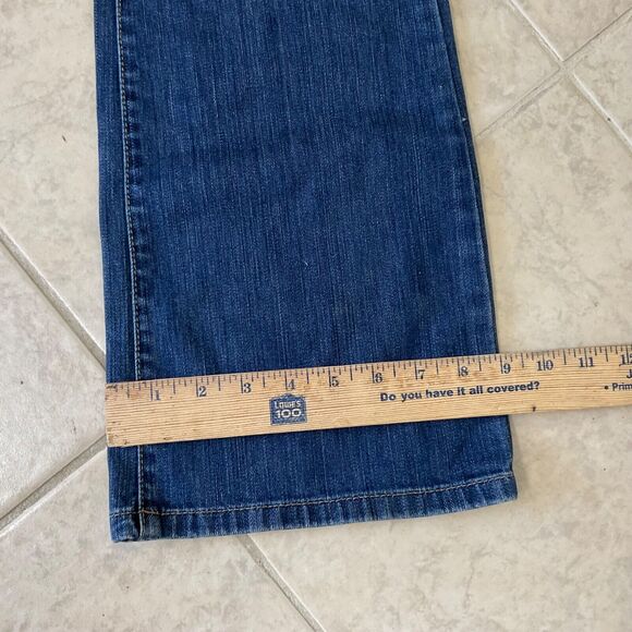Joe's Jeans Womens 29 Blue Denim Stretch Flare Faded Low Rise made in the USA - Picture 8 of 14